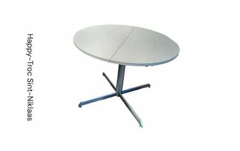 TABLE DE CUISINE ROND VINTAGE FORMICA CHROME