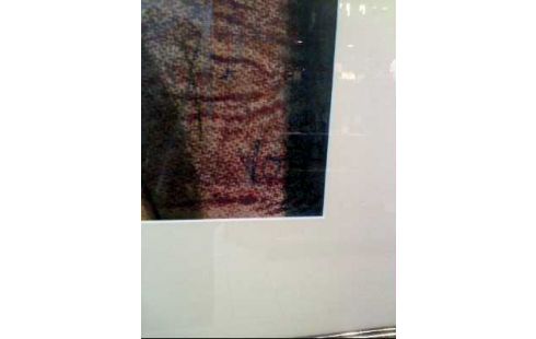 BILD I.R. SIGN. HÄUSER ABSTRAKT BRAUN