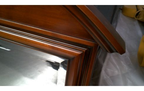 MIROIR BISEAUTE MERISIER