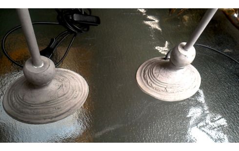 STEHLAMPE OVAL KUPFER NATURFARBEN DAS STÜCK