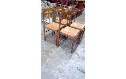 CHAISES LOT DE 4