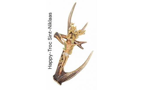 CRUCIFIX VINTAGE, , BOIS DE CERF