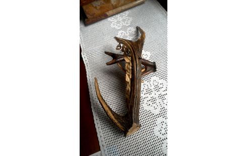 CRUCIFIX VINTAGE, , BOIS DE CERF