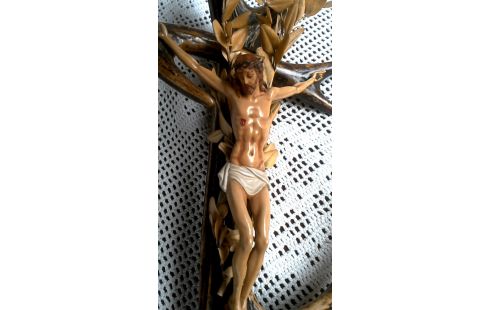 CRUCIFIX VINTAGE, , BOIS DE CERF