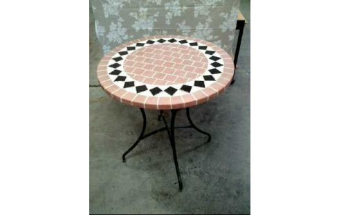 TISCH RUND MOSAIK METALLGESTELL