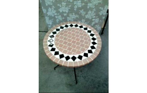 TISCH RUND MOSAIK METALLGESTELL