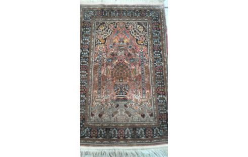 TAPIS IRAN  LAINE SOIE  110-62 CM