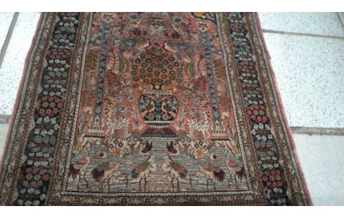 TAPIS IRAN  LAINE SOIE  110-62 CM