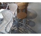 TABOURET METAL ET BOIS