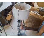 LAMPADAIRE PIED BOIS ABJ BEIGE