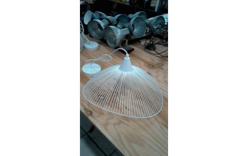 HANGLAMP 1 METAAL WIT