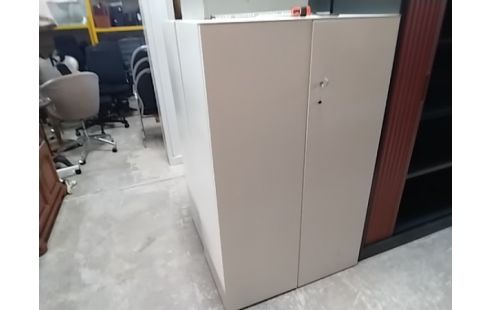 ARMOIRE BUREAU BLANCHE SANS CLE 82X138