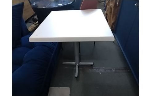 TABLE CARRE BLANCHE 70X70