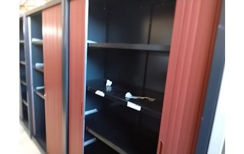 ARMOIRE BUREAU CLE NOIRE 120X198