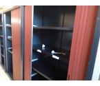 ARMOIRE BUREAU CLE NOIRE 120X198