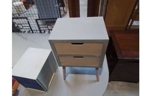 TABLE DE CHEVET 2 TIROIRS