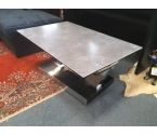 TABLE BASSE 2 PLATEAUX TOURNANTS