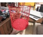 PANIERE METAL ROUGE