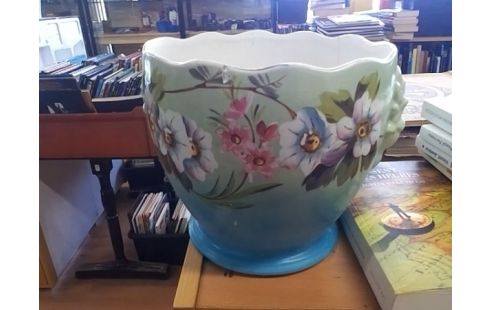 CACHE POT MOTIF FLEURS (CASSE)