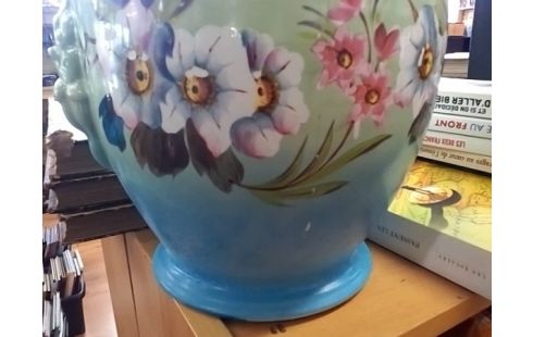 CACHE POT MOTIF FLEURS (CASSE)