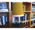 LAMPE A POSER FER ABAT JOUR JAUNE