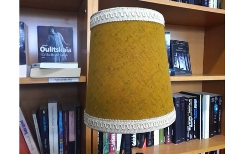 LAMPE A POSER FER ABAT JOUR JAUNE