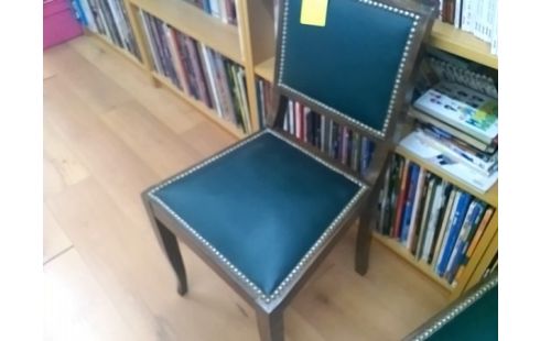 CHAISE BOIS ASSISE VERTE