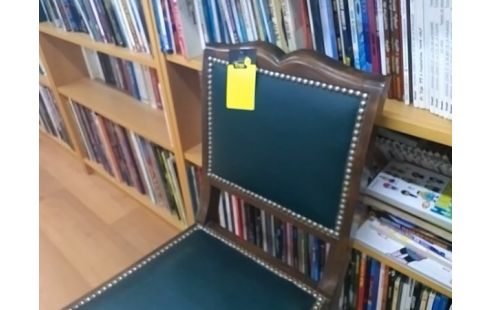 CHAISE BOIS ASSISE VERTE