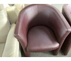 FAUTEUIL SIMILI CUIR MARRON