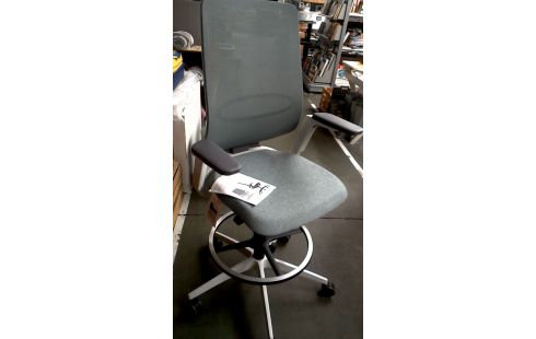 BÜROSTUHL, , MOBILE WEISS GRAU