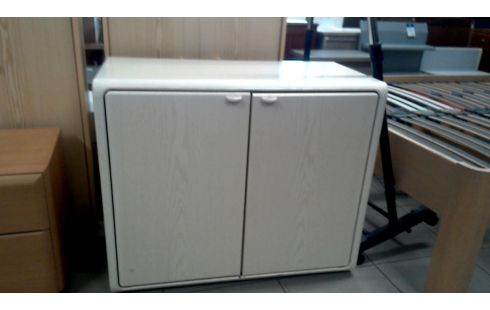 CAISSON 2 PORTES BLANCHE ERABLE