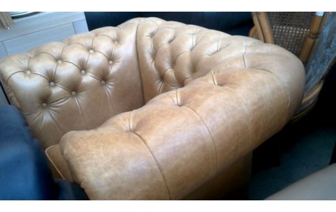 ZETEL CHESTERFIELD LICHT BRUIN LEDER