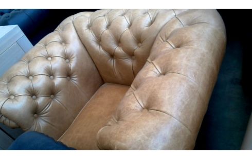 ZETEL CHESTERFIELD LICHT BRUIN LEDER