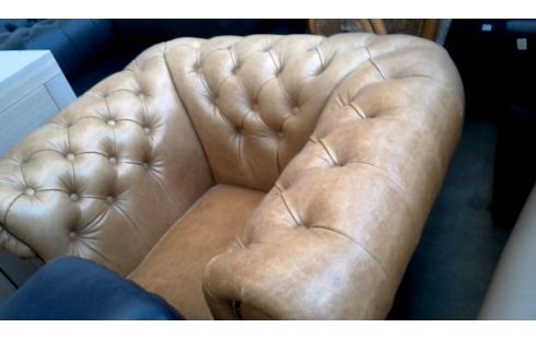ZETEL CHESTERFIELD LICHT BRUIN LEDER