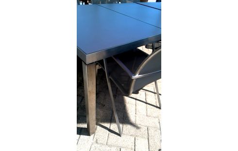 GARTENMÖBEL ROYAL EDELSTAHL, , 6 STÜHLE, , TISCH