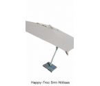PARASOL MET PIED GRIS ALU