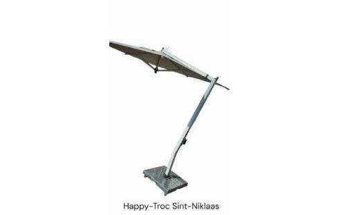 PARASOL MET PIED GRIS ALU