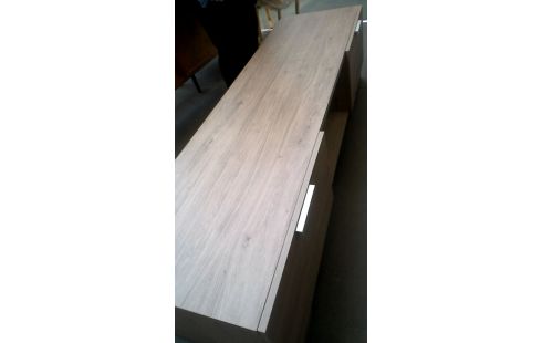 MEUBLE TV HIFI, , BOIS LOOK 2 TIROIRS