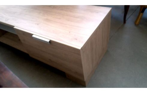 MEUBLE TV HIFI, , BOIS LOOK 2 TIROIRS