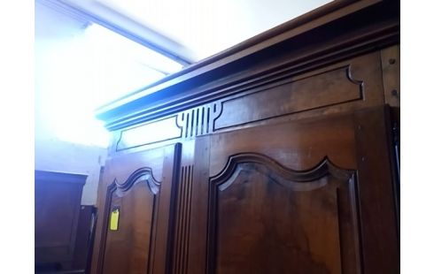 ARMOIRE ANCIENNE BOIS 2P AVEC ETAGERES