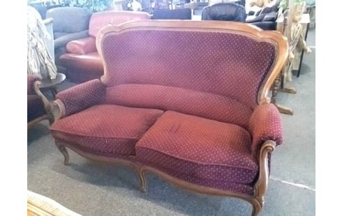CANAPE + 2 FAUTEUILS BORDEAUX