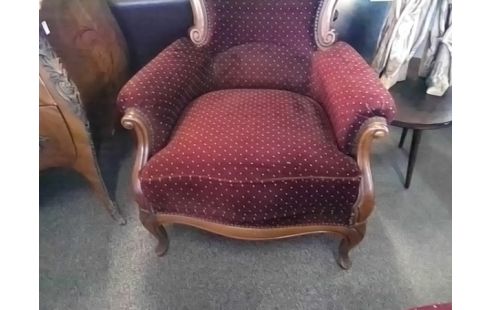 CANAPE + 2 FAUTEUILS BORDEAUX