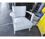 FAUTEUIL TAPISSERIE BLANCHE
