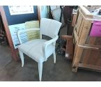 FAUTEUIL BRIDGE TAPISSIER BLANC