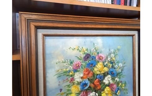 CADRE BOUQUET DE FLEURS