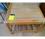 TABLE BASSE ROTIN CARREE