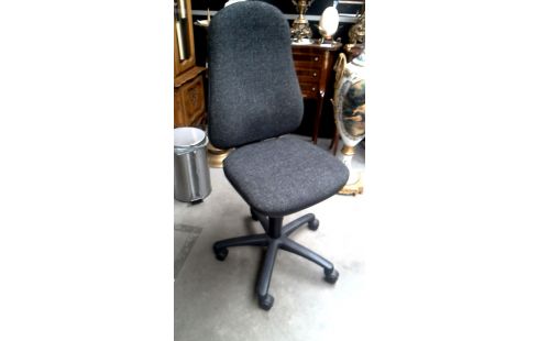 CHAISE DE BUREAU GRIS TISSU, , MOBILE
