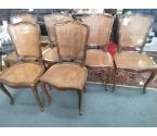 CHAISE LOT DE 6 CANNAGE STYLE LXV