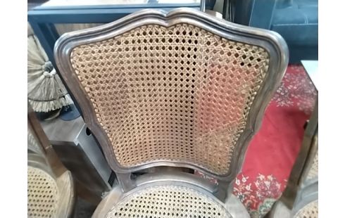 CHAISE LOT DE 6 CANNAGE STYLE LXV
