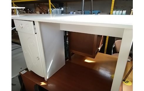 BUREAU BLANC 1 T 1 P